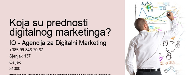 Koja su prednosti digitalnog marketinga? 